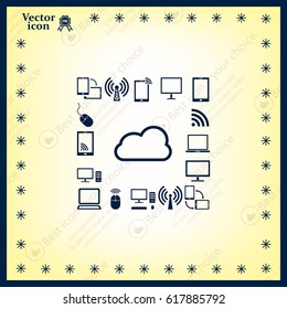 Cloud Computing concept vector icon