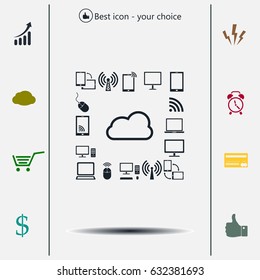 Cloud Computing concept vector icon