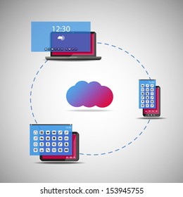 Cloud Computing Concept | Vector Illustration