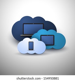 Cloud Computing Concept | Vector Illustration