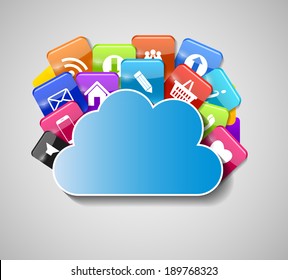 Cloud Computing Concept Vector Illustration
