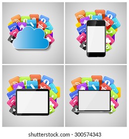 Cloud Computing Concept Vector Illustration EPS10