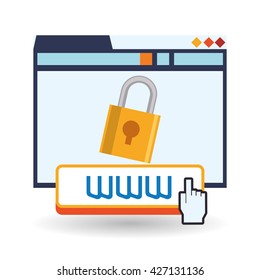 Cloud computing design. Media icon. Isolated illustration