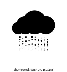 Cloud computing design on clean background,vector