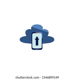 Cloud computing design, Storage technology virtual electronic network and media theme Vector illustration