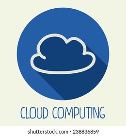 cloud computing design, vector illustration eps10 graphic 