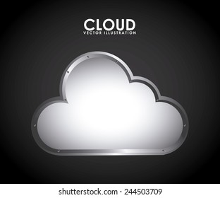 cloud computing design, vector illustration eps10 graphic