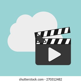 cloud computing design, vector illustration eps10 graphic 