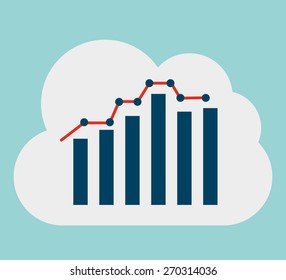 cloud computing design, vector illustration eps10 graphic 