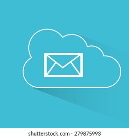cloud computing design, vector illustration eps10 graphic 