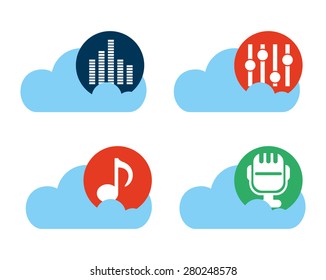 cloud computing design, vector illustration eps10 graphic 