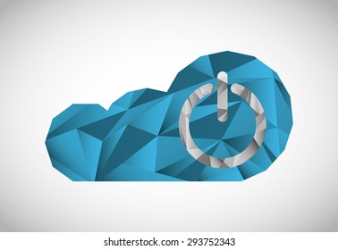 cloud computing design, vector illustration eps10 graphic 