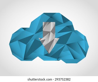 cloud computing design, vector illustration eps10 graphic 