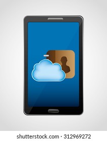 cloud computing design, vector illustration eps10 graphic 