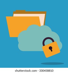 cloud computing design, vector illustration eps10 graphic 