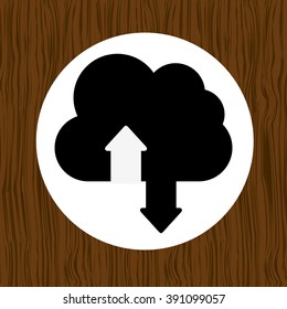 cloud computing design, vector illustration eps10 graphic 