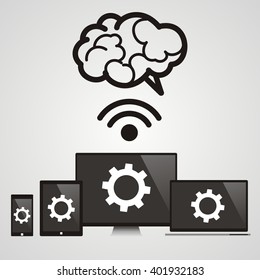 Cloud computing - Devices connected to the brain