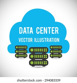 Cloud Computing digital design, vector illustration 10 eps graphic