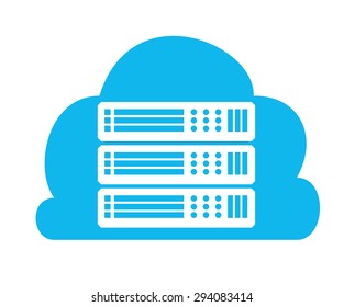 Cloud Computing digital design, vector illustration 10 eps graphic