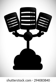 Cloud Computing digital design, vector illustration 10 eps graphic