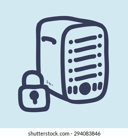 Cloud Computing digital design, vector illustration 10 eps graphic