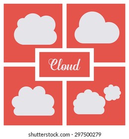 Cloud Computing digital design, vector illustration eps 10