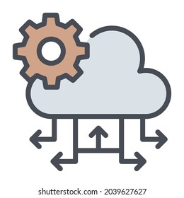 cloud computing flat line design, SEO and web flat design for mobile concepts and web apps. Collection of modern infographic logo and pictogram.