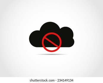 Cloud Computing Forbid Sign