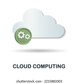 Cloud Computing icon. 3d illustration from digitalization collection. Creative Cloud Computing 3d icon for web design, templates, infographics and more