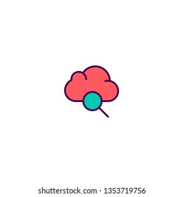 Cloud Computing icon design. Essential icon vector illustration