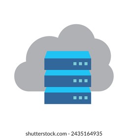 cloud computing icon design. internet storage sign and symbol.