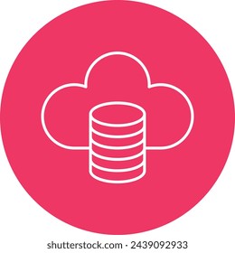 Cloud Computing Icon Design For Personal And Commercial Use.