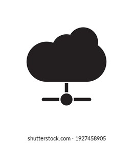 Cloud Computing Icon Design Vector In Trendy Flat Style Template