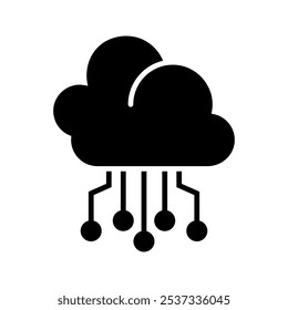 Cloud Computing Icon Design Vector In Trendy Flat Style Template on white background