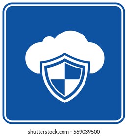 Cloud computing icon design,clean vector