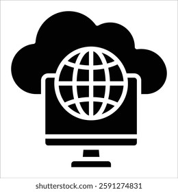 Cloud Computing Icon Element For Design