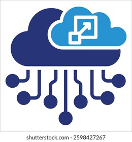 Cloud Computing Icon Element For Design