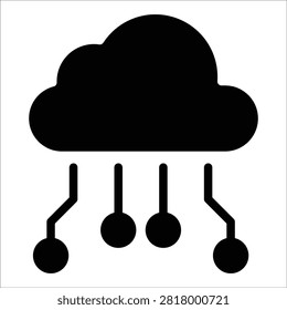 Cloud Computing Icon Element For Design