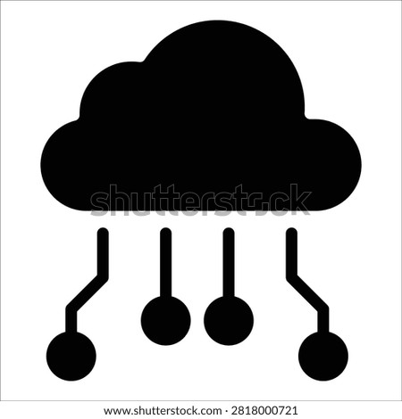 Cloud Computing Icon Element For Design