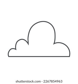 Cloud computing icon. Flat design style eps 10 vector illustration.