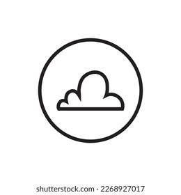 Cloud computing icon. Flat design style eps 10 vector illustration.