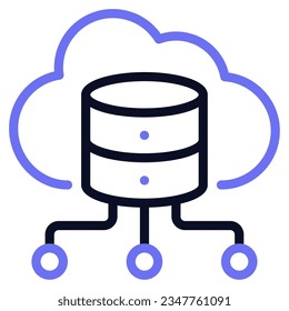Cloud Computing Icon illustration, for uiux, infographic, etc