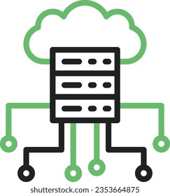 Cloud Computing Icon image. Suitable for mobile application.