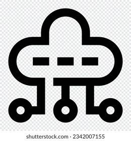 Cloud Computing icon. Internet technology concept. Icon in line style