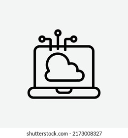  cloud computing icon, isolated cloud computing icon in light grey background, perfect for website, blog, logo, graphic design, social media, UI, mobile app