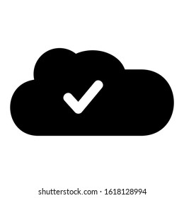 cloud computing icon isolated sign symbol vector illustration - high quality black style vector icons
