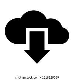 cloud computing icon isolated sign symbol vector illustration - high quality black style vector icons
