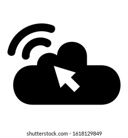 cloud computing icon isolated sign symbol vector illustration - high quality black style vector icons
