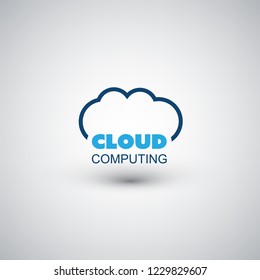 Cloud Computing Icon or Logo Design