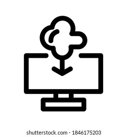 Cloud Computing icon or logo isolated sign symbol vector illustration - high quality black style vector icons
